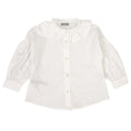 ViaMonte Shop | Il Gufo camicia bianca bambina in popeline di cotone