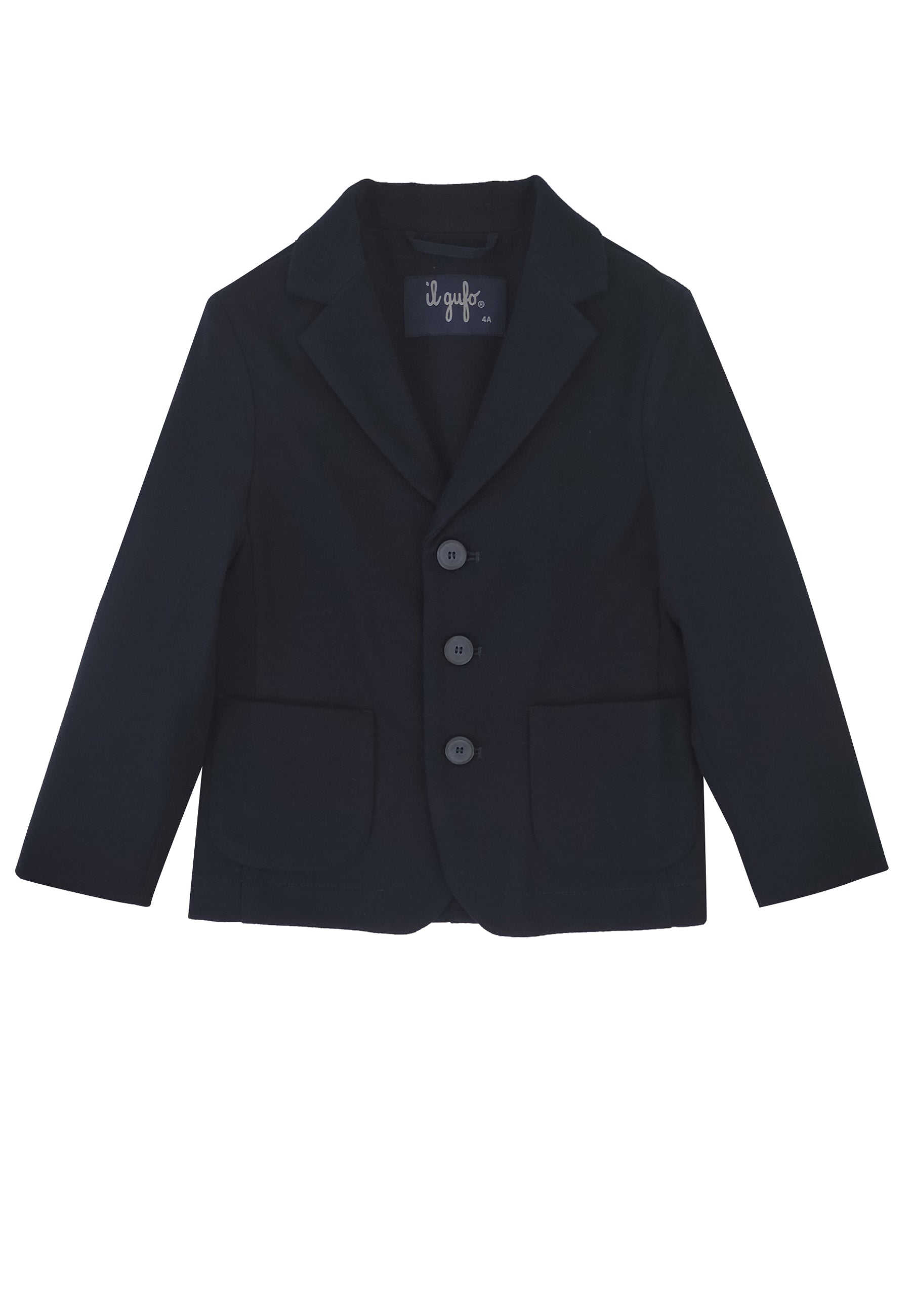 Il Gufo giacca monopetto blu bambino in tecnowool | ViaMonte Shop