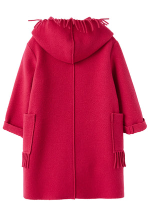 ViaMonte Shop | Il Gufo cappotto fucsia bambina in panno