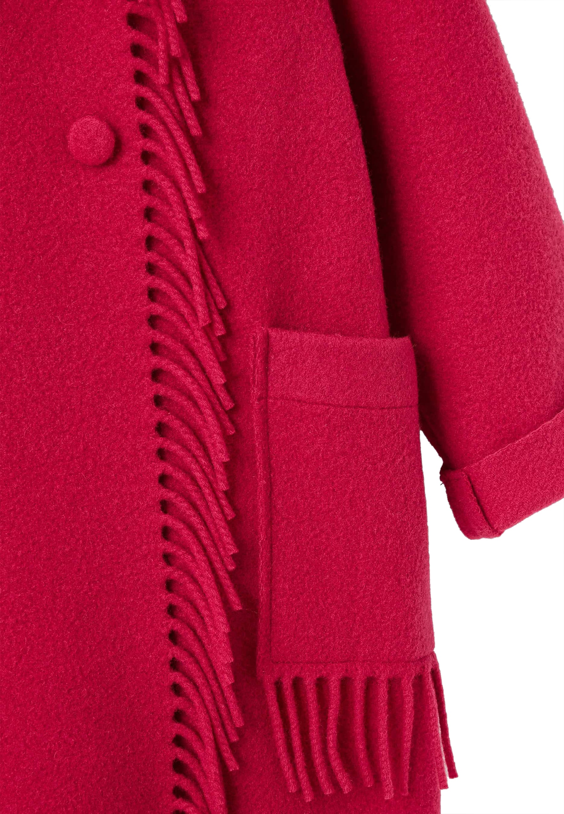 ViaMonte Shop | Il Gufo cappotto fucsia bambina in panno