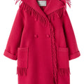 ViaMonte Shop | Il Gufo cappotto fucsia bambina in panno