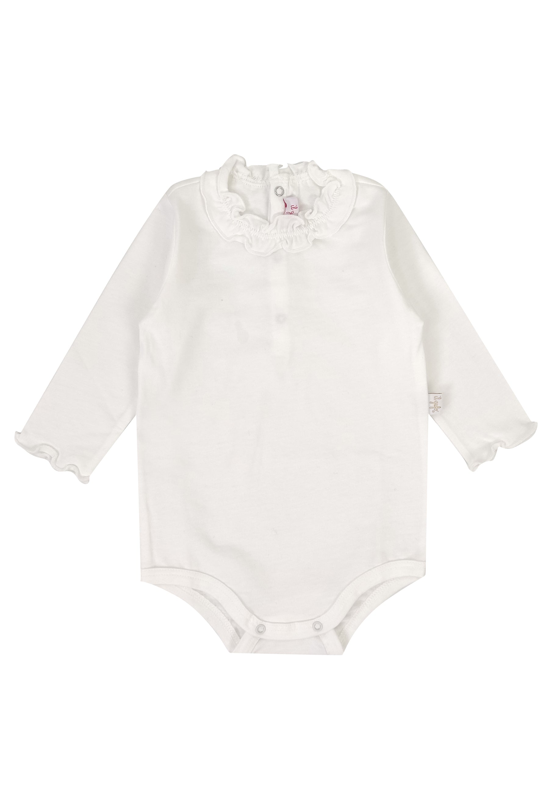 ViaMonte Shop | Il Gufo body latte neonata in jersey di cotone