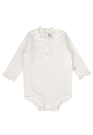 ViaMonte Shop | Il Gufo body latte neonata in jersey di cotone