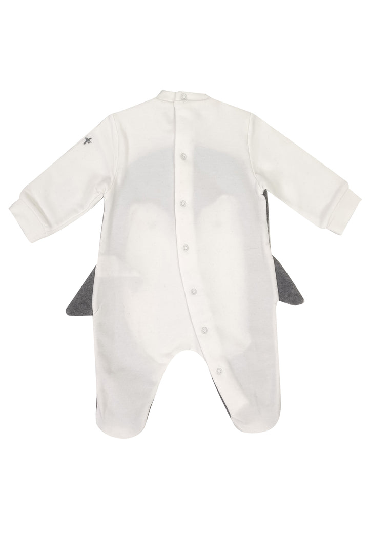 ViaMonte Shop | Il Gufo tutina baby boy latte in felpa di cotone