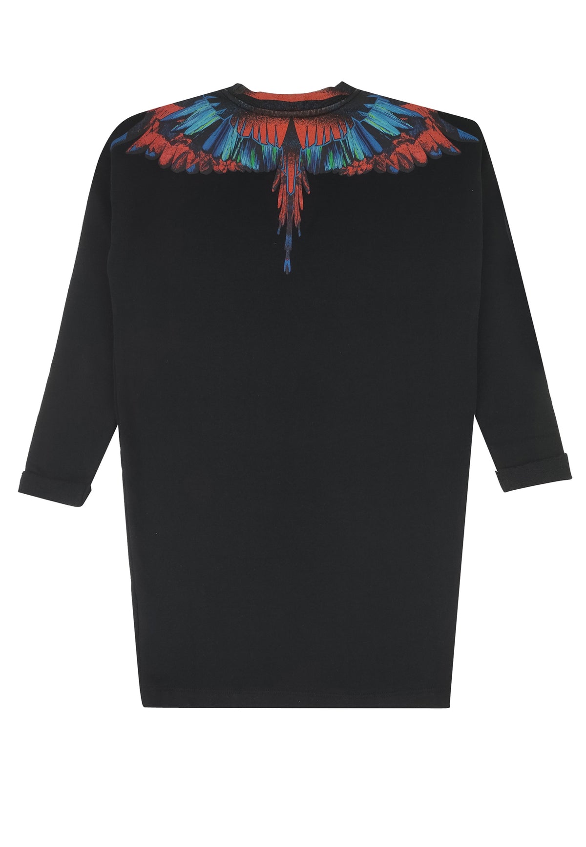ViaMonte Shop | Marcelo Burlon County of Milan abito nero bambina in felpa di cotone