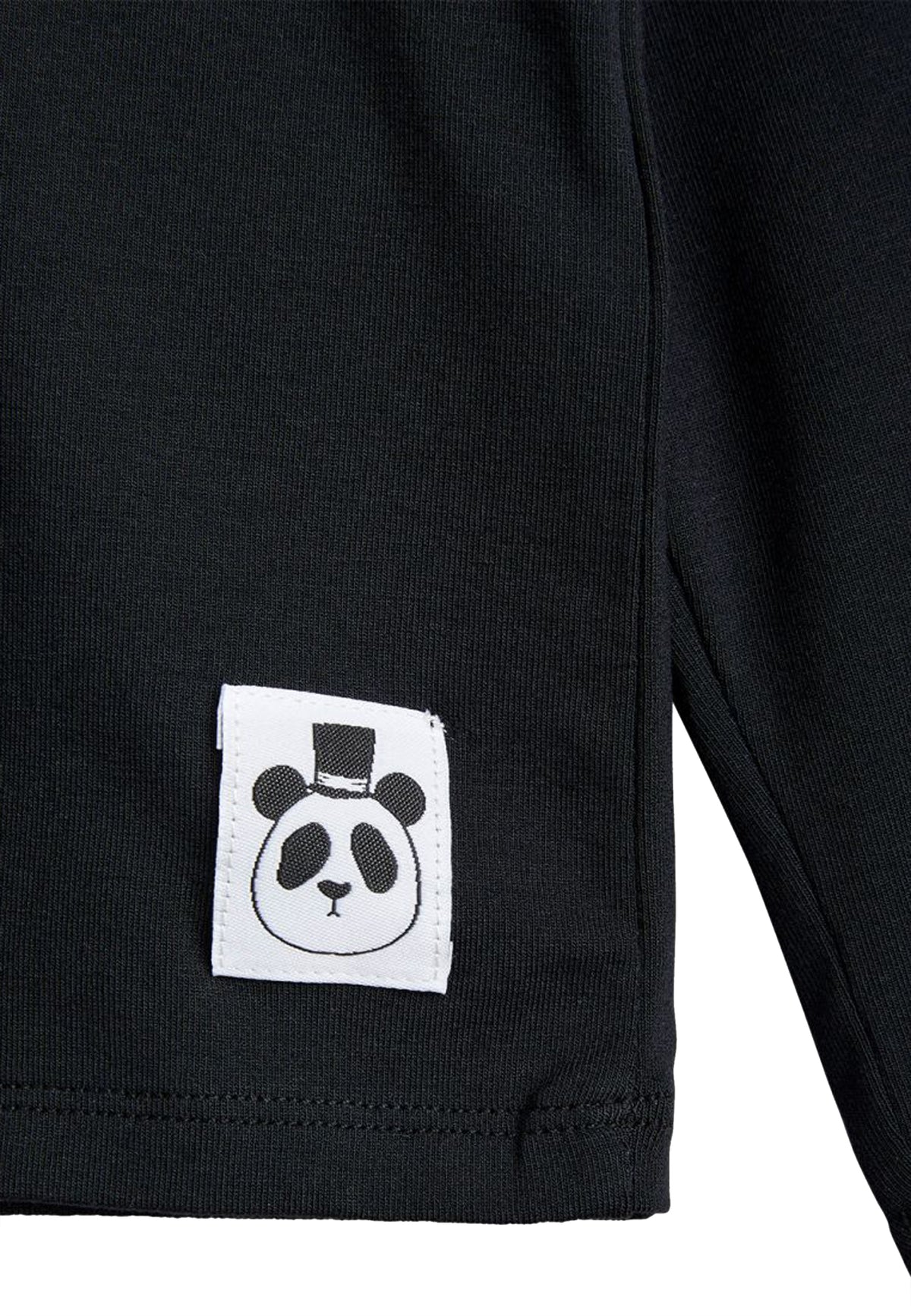 ViaMonte Shop | Mini Rodini t-shirt basic nera bambino in lyocell sostenibile