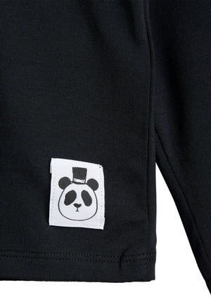 ViaMonte Shop | Mini Rodini t-shirt basic nera bambino in lyocell sostenibile
