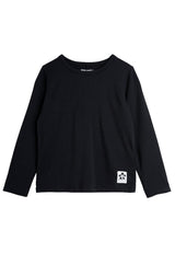 ViaMonte Shop | Mini Rodini t-shirt basic nera bambino in lyocell sostenibile