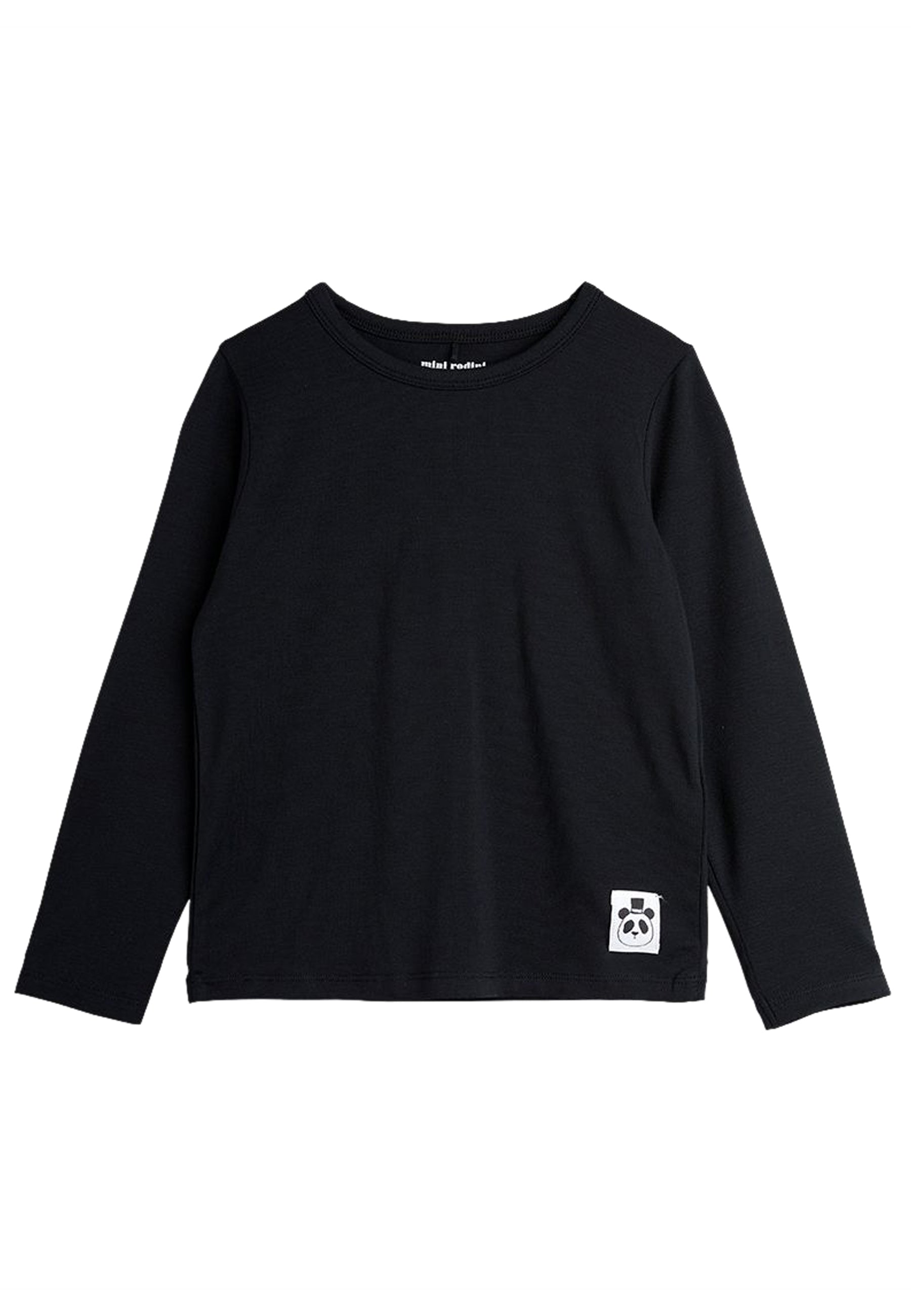 ViaMonte Shop | Mini Rodini t-shirt basic nera bambino in lyocell sostenibile