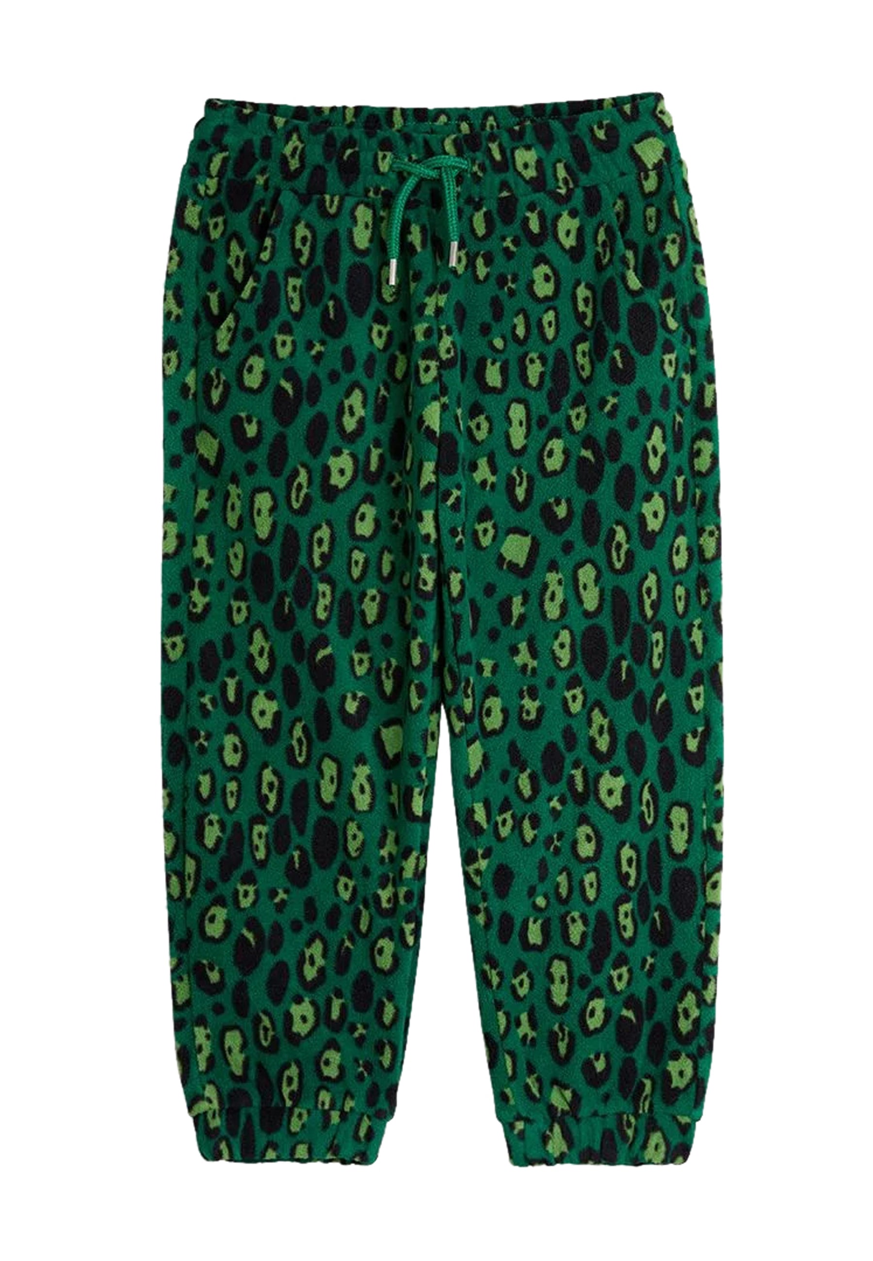 ViaMonte Shop | Mini Rodini pantalone verde bambino in pile con stampa