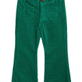 ViaMonte Shop | Mini Rodini pantalone verde svasato bambino in velluto a coste