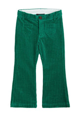 ViaMonte Shop | Mini Rodini pantalone verde svasato bambino in velluto a coste