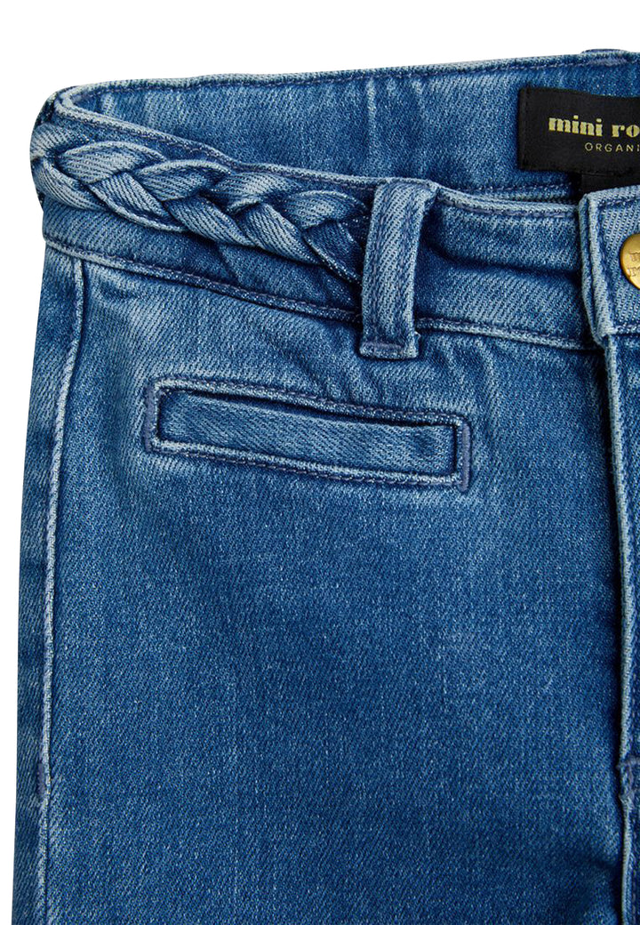 ViaMonte Shop | Mini Rodini jeans svasato Frisco blu bambina in cotone biologico