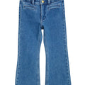 ViaMonte Shop | Mini Rodini jeans svasato Frisco blu bambina in cotone biologico
