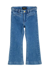 ViaMonte Shop | Mini Rodini jeans svasato Frisco blu bambina in cotone biologico