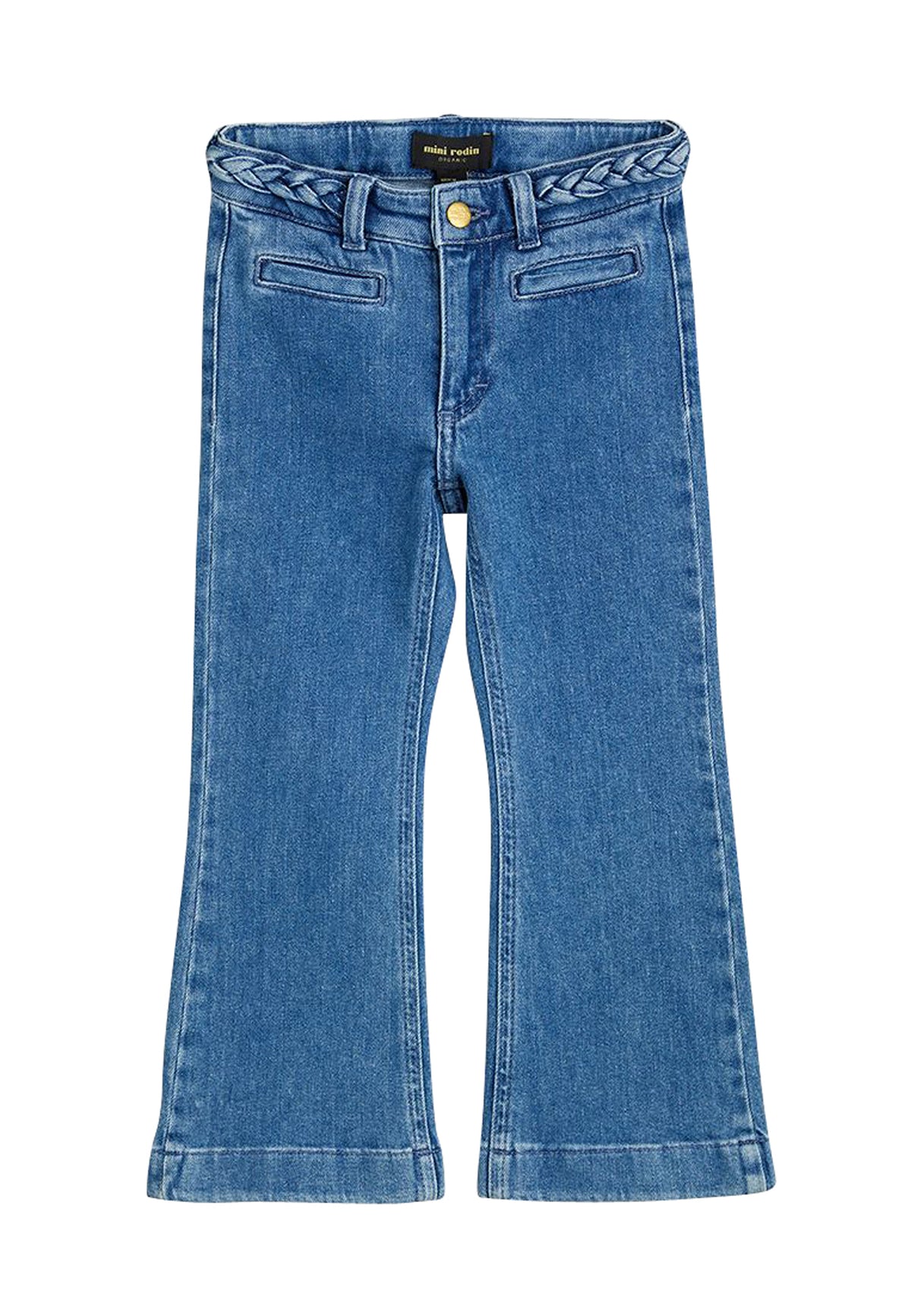 ViaMonte Shop | Mini Rodini jeans svasato Frisco blu bambina in cotone biologico