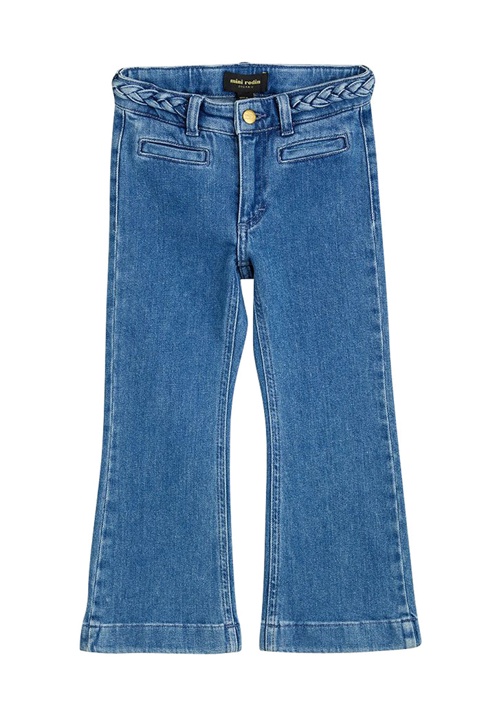 ViaMonte Shop | Mini Rodini jeans svasato Frisco blu bambina in cotone biologico