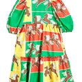 ViaMonte Shop | Mini Rodini abito color block bambina in cotone organico