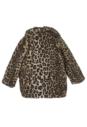 ViaMonte Shop | Miss Blumarine giacca bambina in eco pelliccia animalier