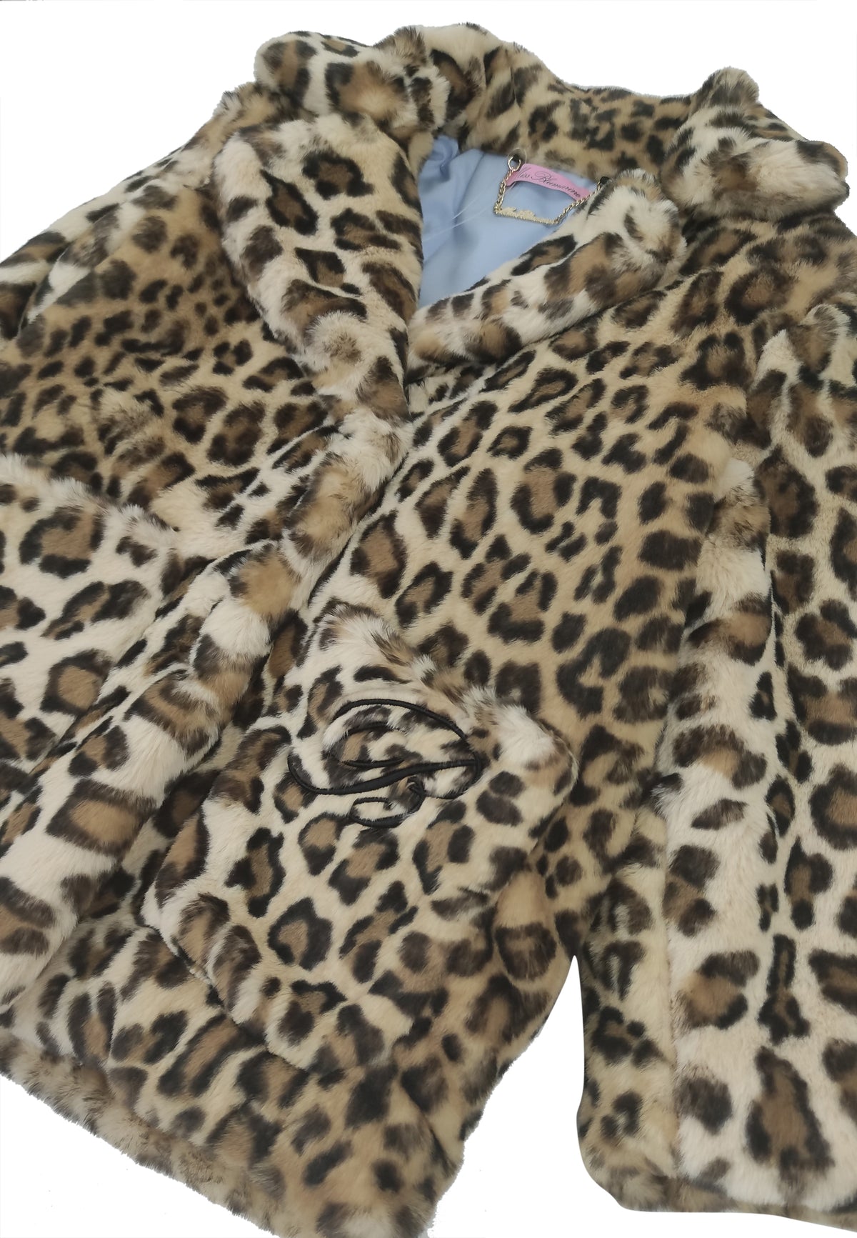 ViaMonte Shop | Miss Blumarine giacca bambina in eco pelliccia animalier