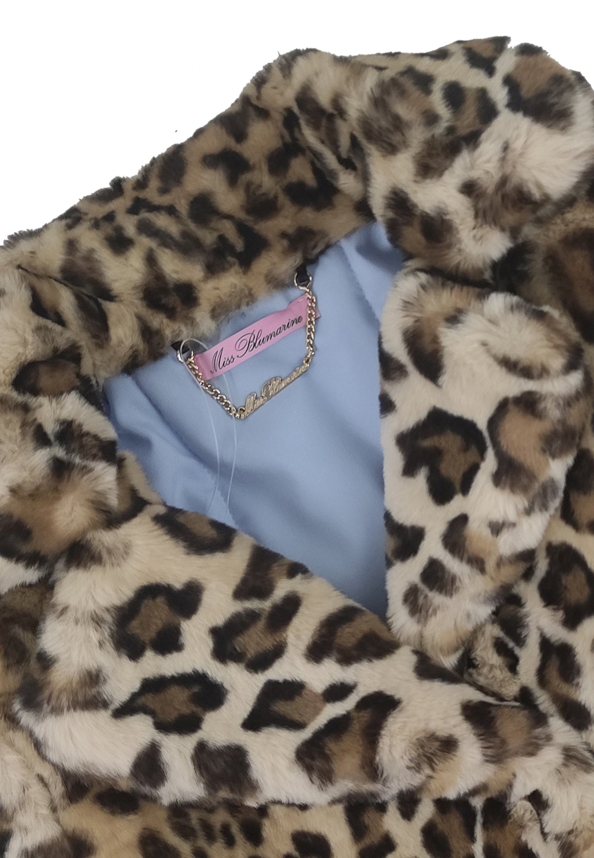 ViaMonte Shop | Miss Blumarine giacca bambina in eco pelliccia animalier