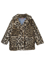 ViaMonte Shop | Miss Blumarine giacca bambina in eco pelliccia animalier