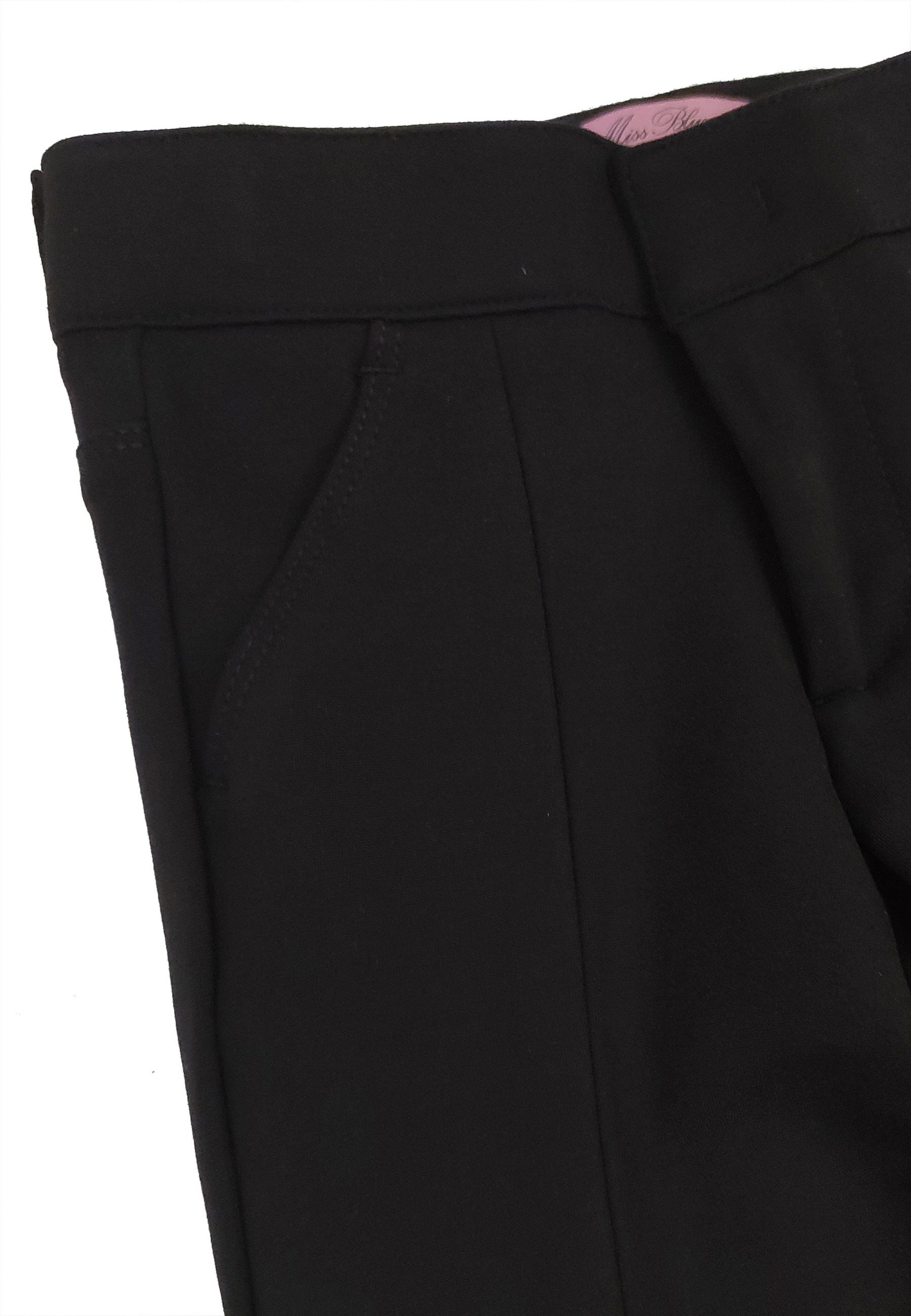 ViaMonte Shop | Miss Blumarine pantalone nero bambina in jersey Milano
