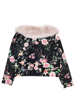 ViaMonte Shop | Miss Blumarine cardigan a fantasia bambina in misto viscosa