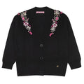 ViaMonte Shop | Miss Blumarine cardigan nero bambina in misto alpaca