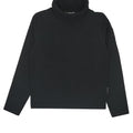 ViaMonte Shop | Moncler Enfant dolcevita nero bambina in jersey di cotone
