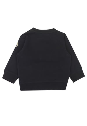 ViaMonte Shop | Moncler Enfant felpa blu neonato in cotone