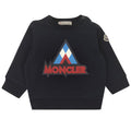 ViaMonte Shop | Moncler Enfant felpa blu neonato in cotone