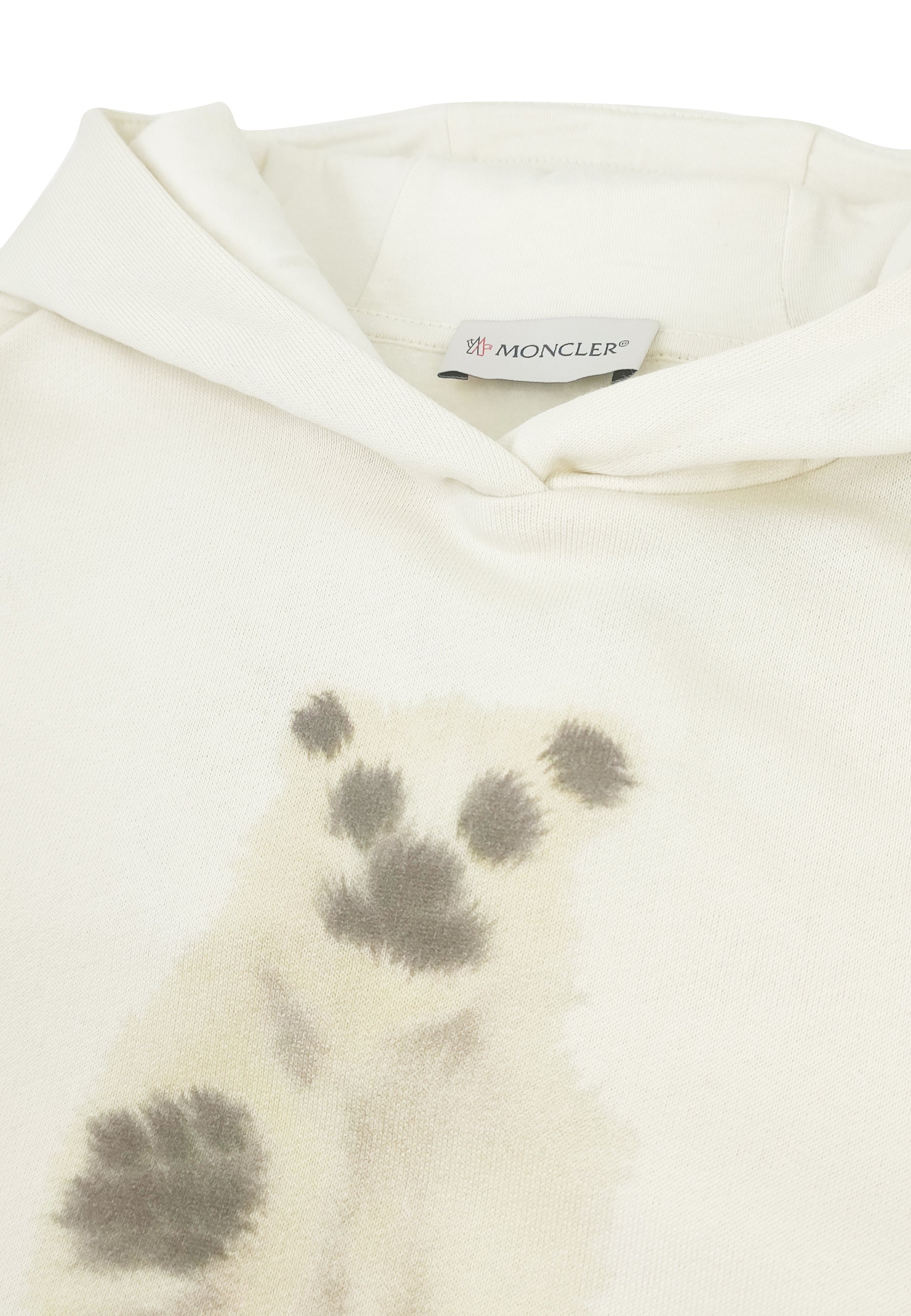 ViaMonte Shop | Moncler Enfant vestito panna bambina in felpa di cotone