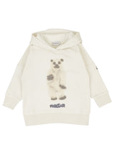 ViaMonte Shop | Moncler Enfant vestito panna bambina in felpa di cotone