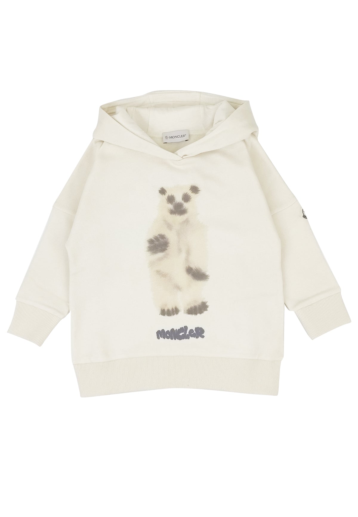 ViaMonte Shop | Moncler Enfant vestito panna bambina in felpa di cotone