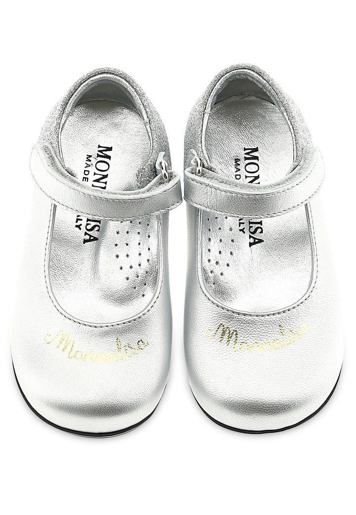 MONNALISA Monnalisa bambina ballerine grigie in pelle