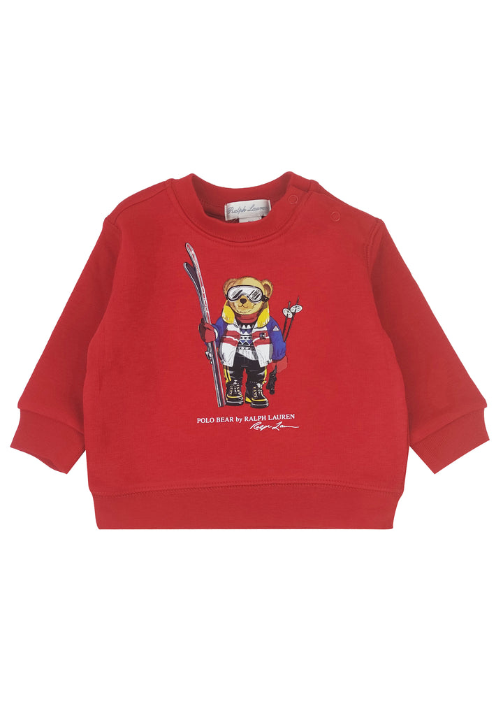 ViaMonte Shop | Ralph Lauren felpa neonato in misto cotone rossa