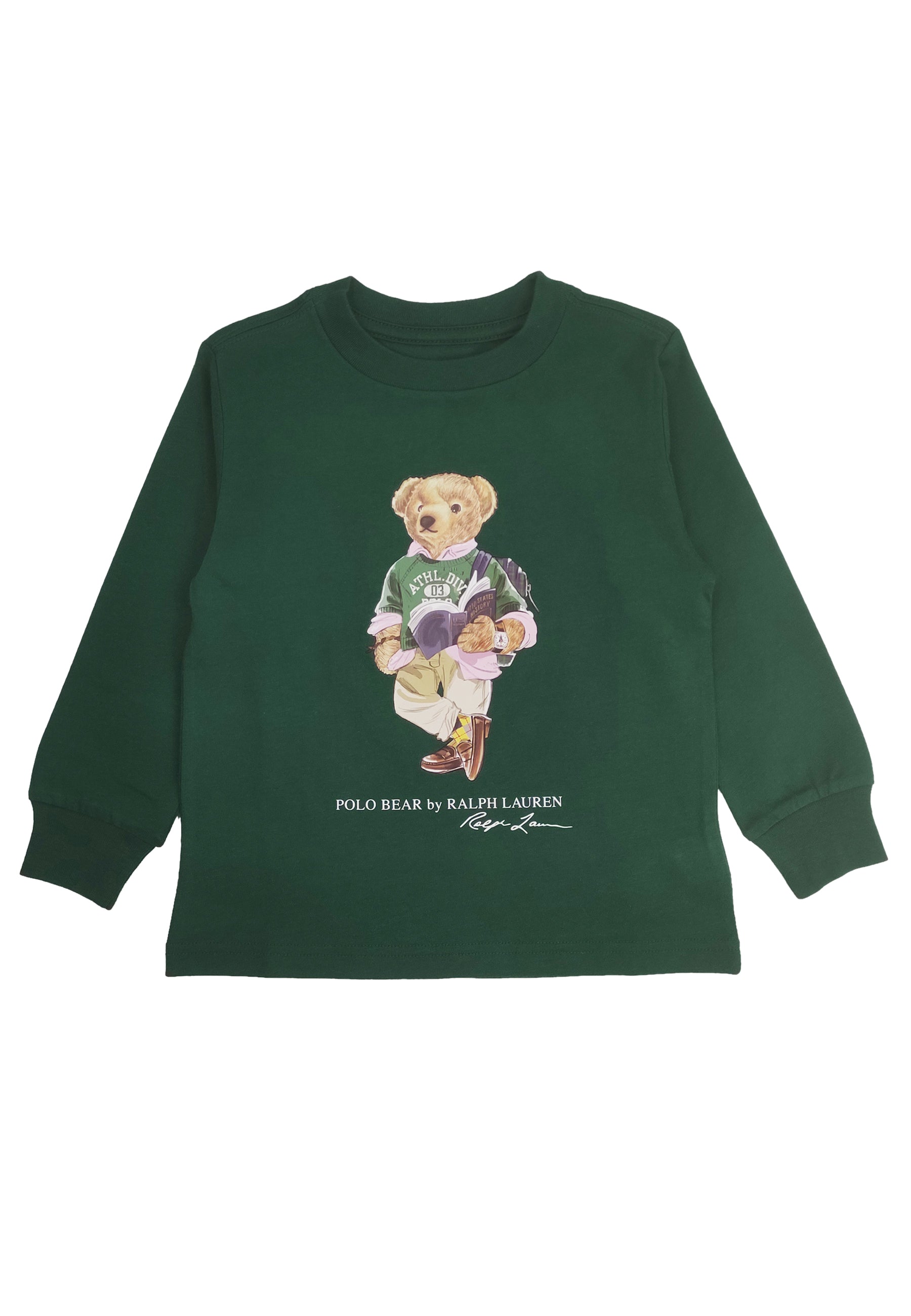 ViaMonte Shop | Ralph Lauren t-shirt bear verde ragazzo in cotone