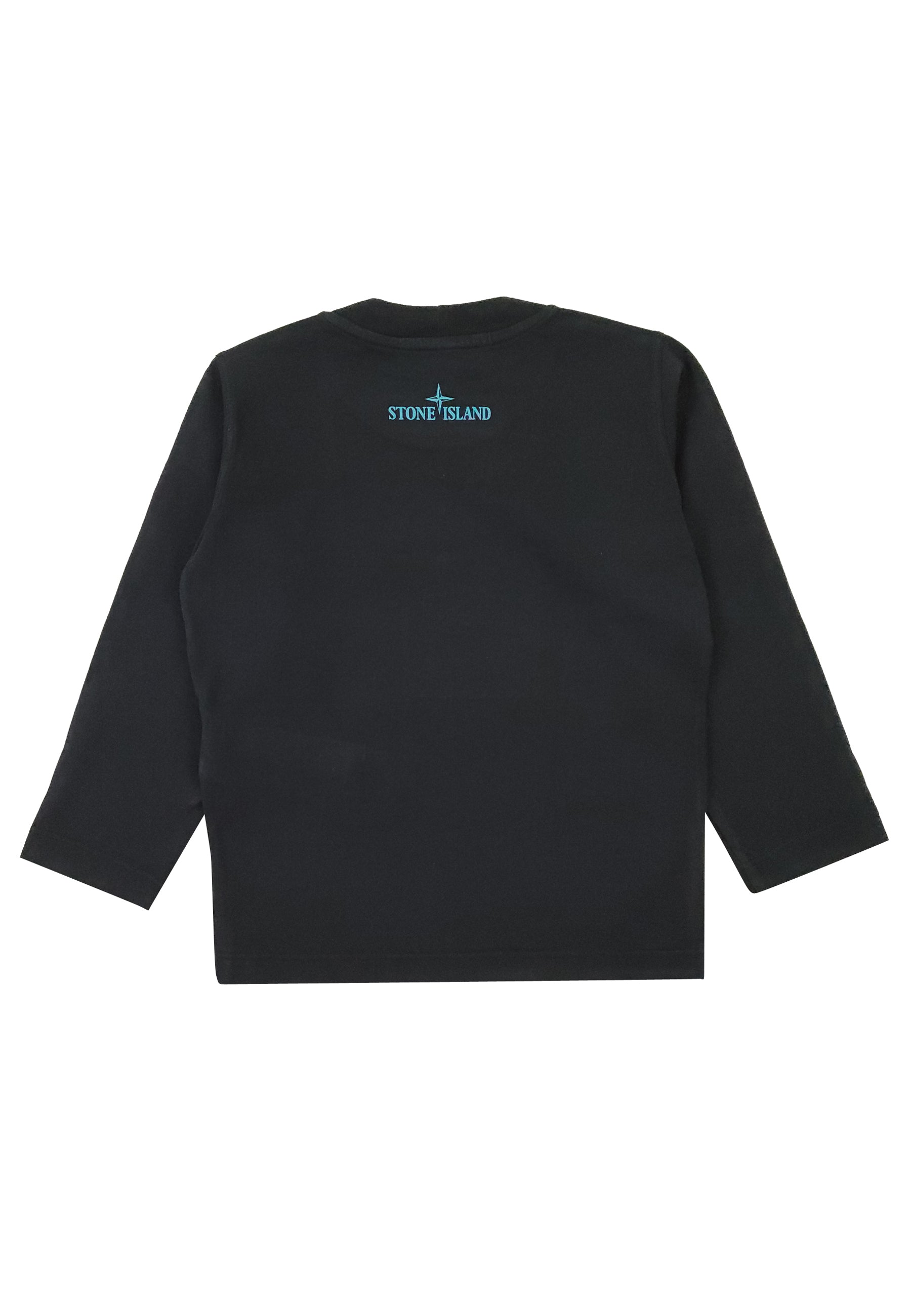 ViaMonte Shop | Stone Island t-shirt blu ragazzo in jersey di cotone