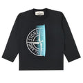 ViaMonte Shop | Stone Island t-shirt blu ragazzo in jersey di cotone