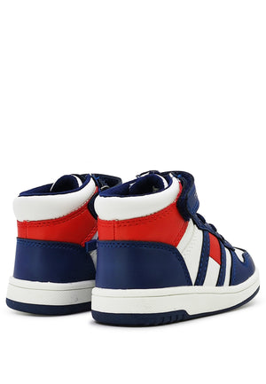 ViaMonte Shop | Tommy Hilfiger sneakers alta color block bambino in similpelle