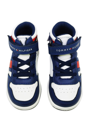 ViaMonte Shop | Tommy Hilfiger sneakers alta color block bambino in similpelle