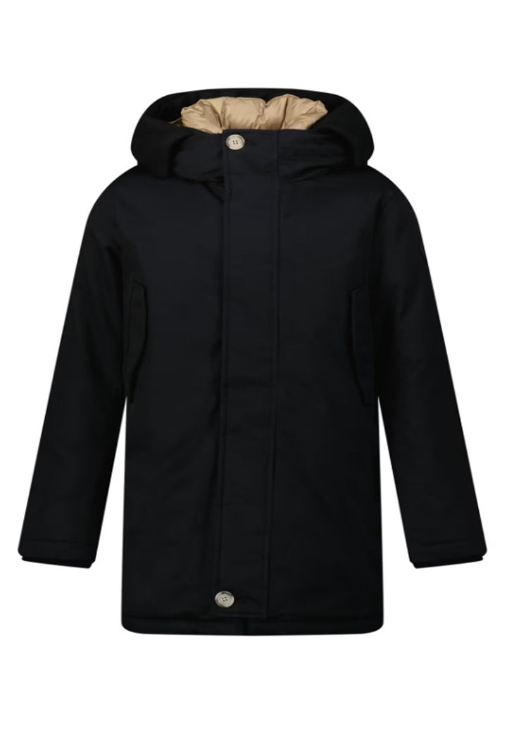 ViaMonte Shop | Woolrich kids giacca bambino Cotton Parka black con cappuccio