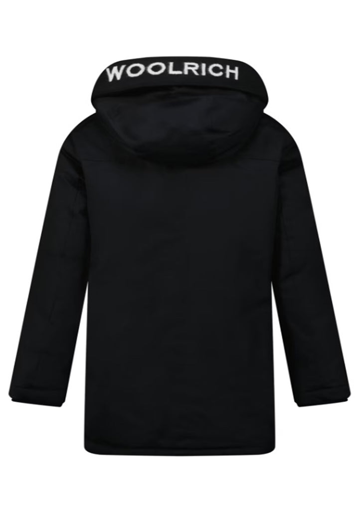 ViaMonte Shop | Woolrich kids giacca bambino Cotton Parka black con cappuccio