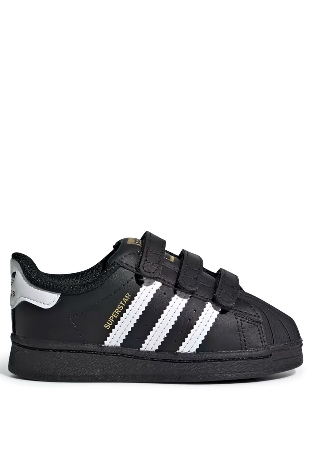 Adidas Kids sneakers Superstar nera bambino in pelle | ViaMonte Shop