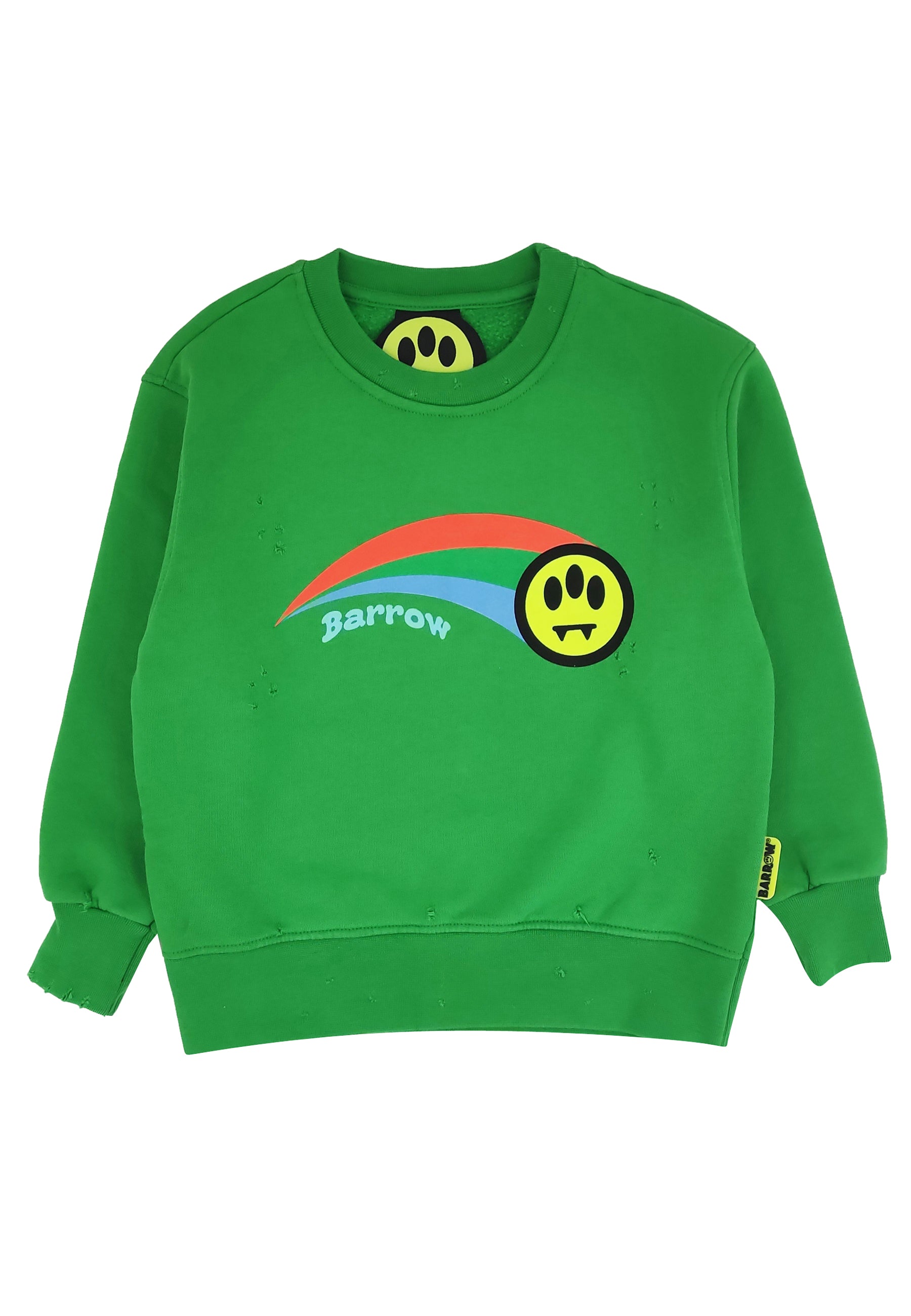 ViaMonte Shop | Barrow felpa verde bambino in cotone