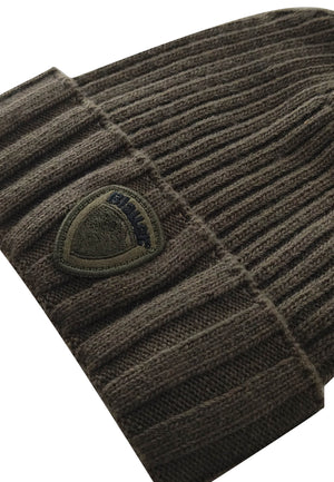 ViaMonte Shop | Blauer cappello verde bambino in misto lana