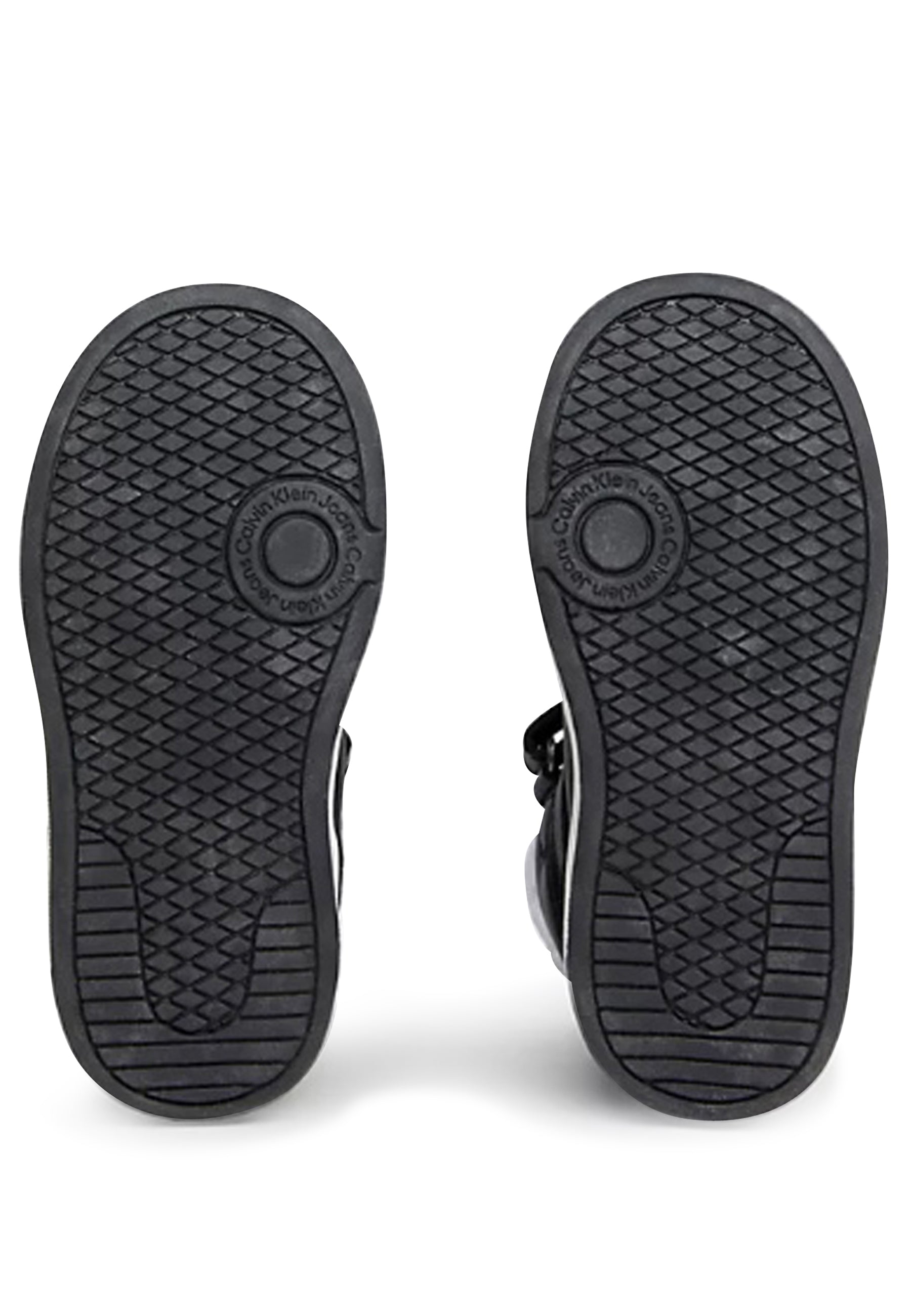 ViaMonte Shop | Calvin Klein Jeans sneakers alta nera bambino in pelle