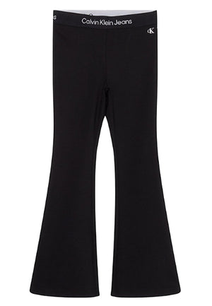 ViaMonte Shop | Calvin Klein Jeans pantalone nero bambina in viscosa