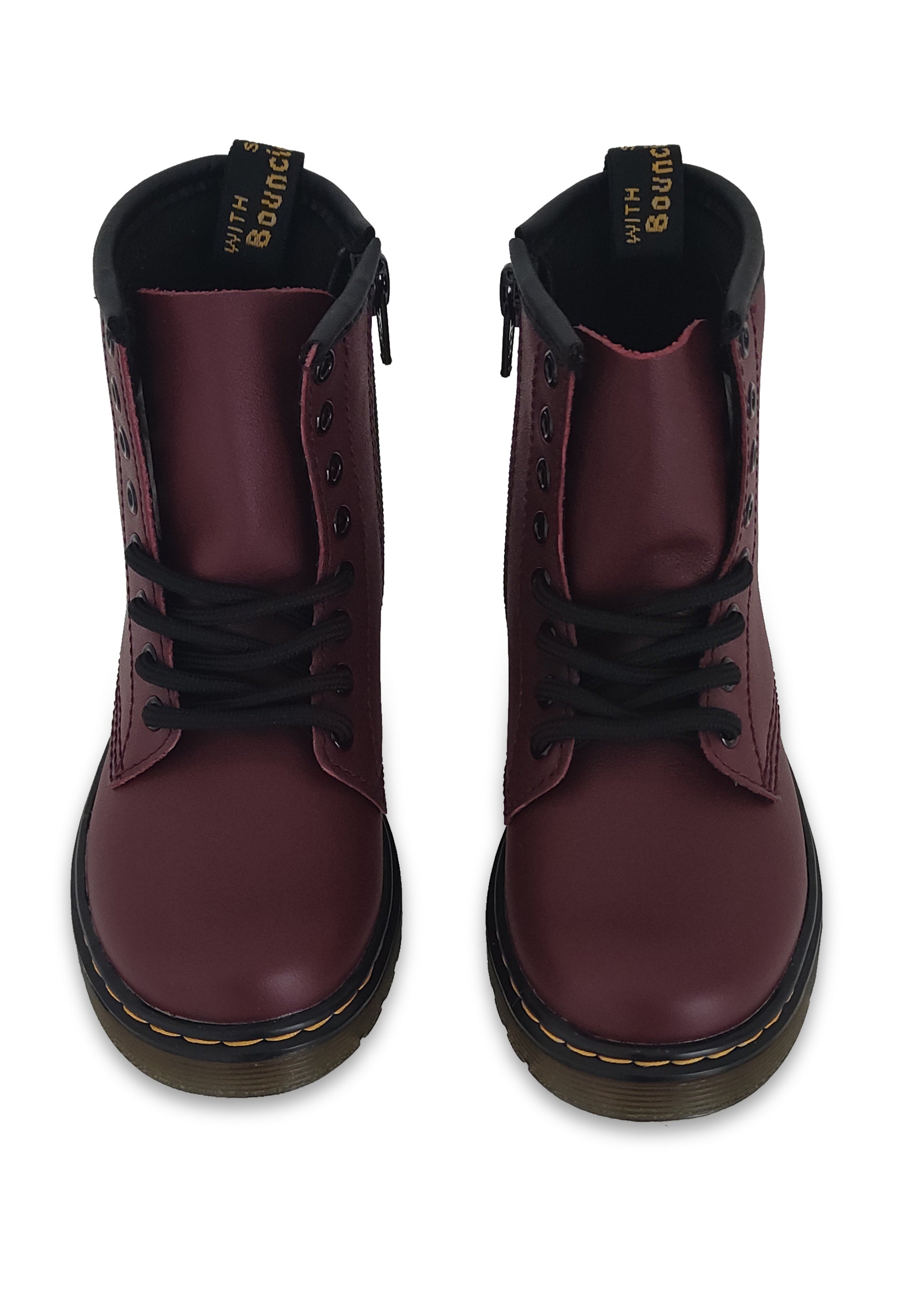 ViaMonte Shop | Dr.Martens stivaletto 1460 softy T bambino bordeaux in pelle